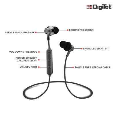 Digitek DBE 005 Digitek Bluetooth Earphone(OPEN BOX) - Image 3