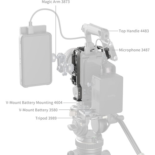 SmallRig HawkLock Quick Release Camera Cage for Canon EOS R5 Mark II 4977 - Image 8