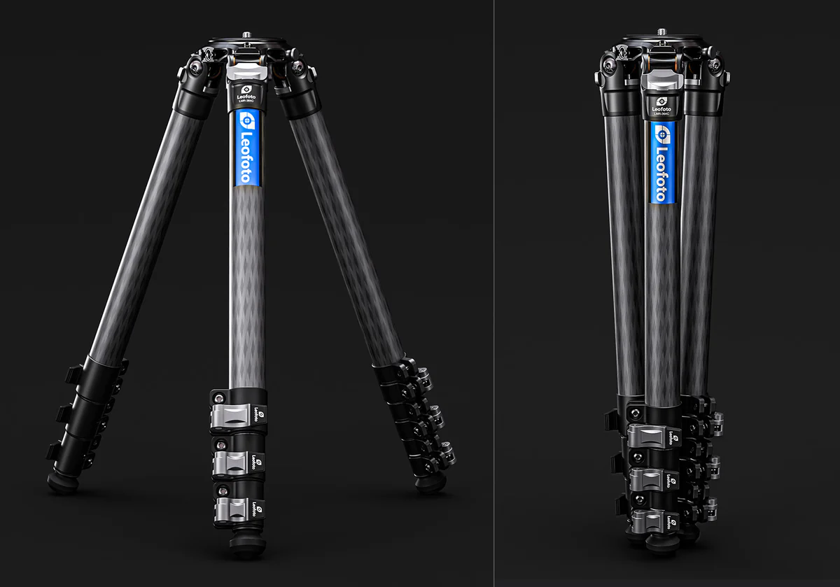 Leofoto LMR-364C Flip Lock Tripod with 75mm Video Bowl+Platform and Bag - Image 10