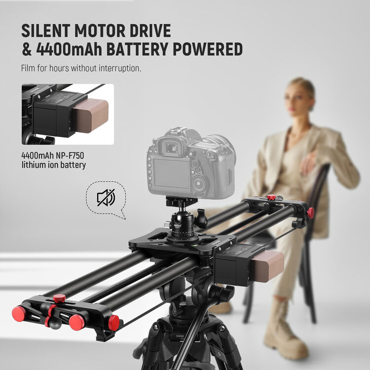 Neewer ER1-80 Motorized Wireless Carbon Fiber Camera Slider (31.5") - Image 5