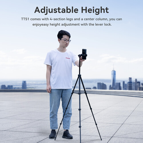 ULANZI Select TT51 Portable Tripod Stand with 360° Rotable Ball Head - Image 10