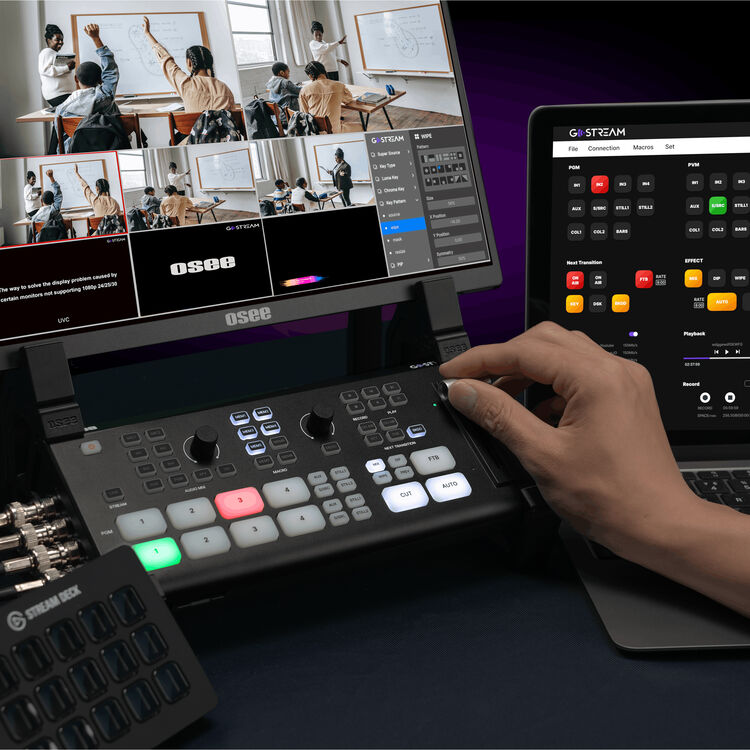 OSEE GoStream Duet SDI/HDMI/NDI|HX Live Stream Video Mixer/Switcher/Recorder - Image 2