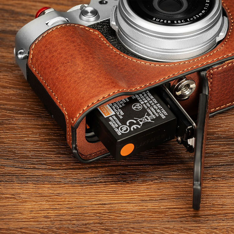 SmallRig Leather Half Case for FUJIFILM X100VI (Brown) - Image 8