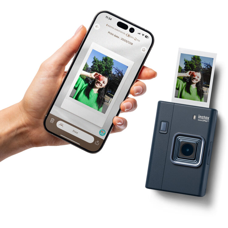 FUJIFILM instax mini LiPlay+ Hybrid Instant Camera (Midnight Blue) - Image 13