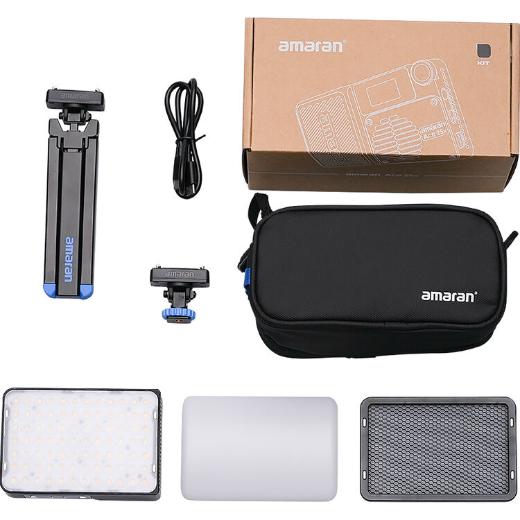 amaran Ace 25x Bi-Color LED Light Panel All-in-One Creator Kit (Charcoal) - Image 29