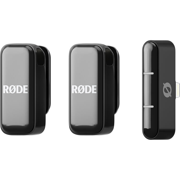 RODE Wireless Micro 2-Person Ultracompact Wireless Microphone System with USB-C Connector (2.4 GHz, Black) - Image 3