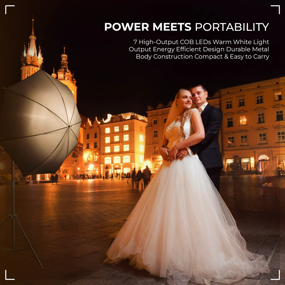 Digitek (DPL 700) Porta Light with 7 COB LED Warm White Light for Low Power Consumption for Camera Lighting in Photography & Video Shoot - Image 7