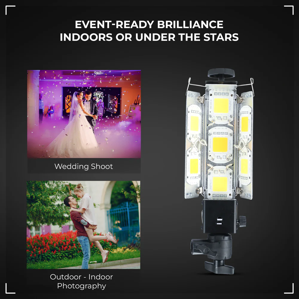 Digitek (DPL 700) Porta Light with 7 COB LED Warm White Light for Low Power Consumption for Camera Lighting in Photography & Video Shoot - Image 6