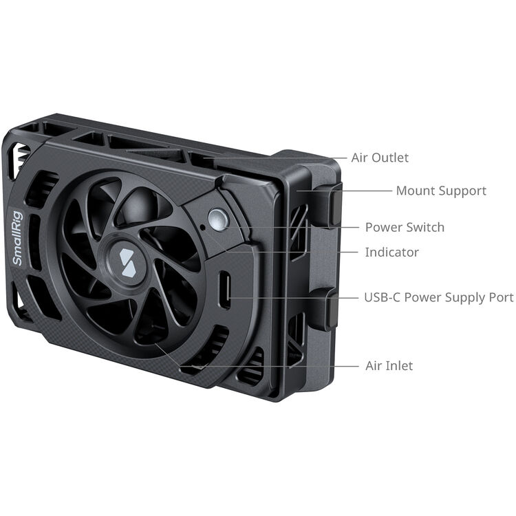 SmallRig Cooling Fan for Canon EOS R5 Mark II & R5 - Image 4