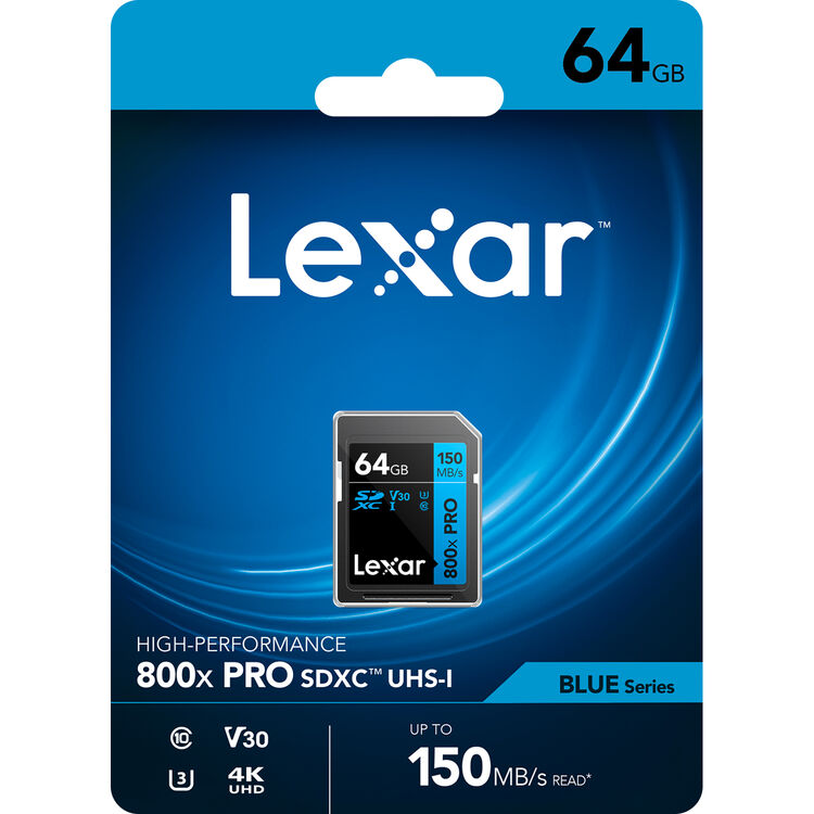 Lexar 64GB High-Performance 800x PRO UHS-I SDXC Memory Card (BLUE Series) Lexar 64GB High-Performance 800x PRO UHS-I SDXC Memory Card (BLUE Series) - Image 10