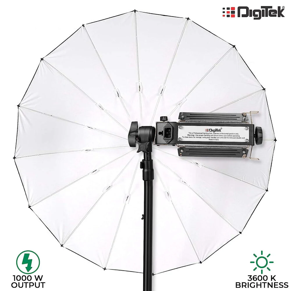 Digitek (DPL 003) Porta Light with 1000 Watt Halogen Tube | for Video & Still Photography - Image 4