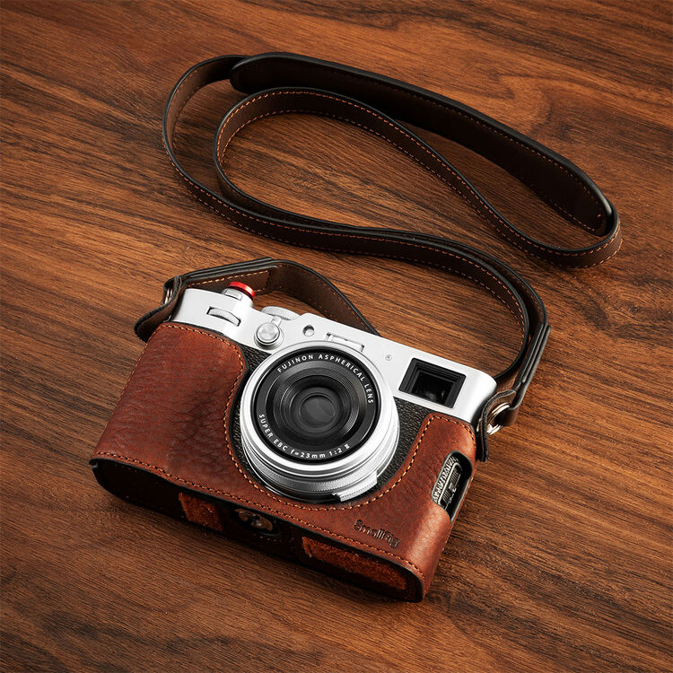 SmallRig Leather Half Case for FUJIFILM X100VI (Brown) - Image 4