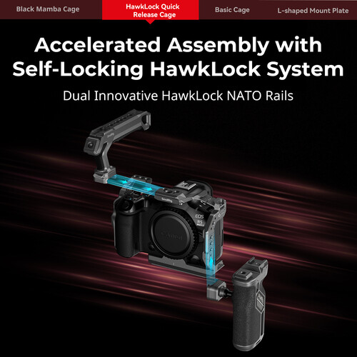 SmallRig HawkLock Quick Release Camera Cage for Canon EOS R5 Mark II 4977 - Image 11