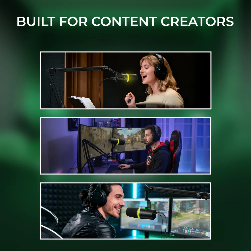 Digitek (DM 701) RGB USB Professional Dynamic Podcast Microphone - Image 7