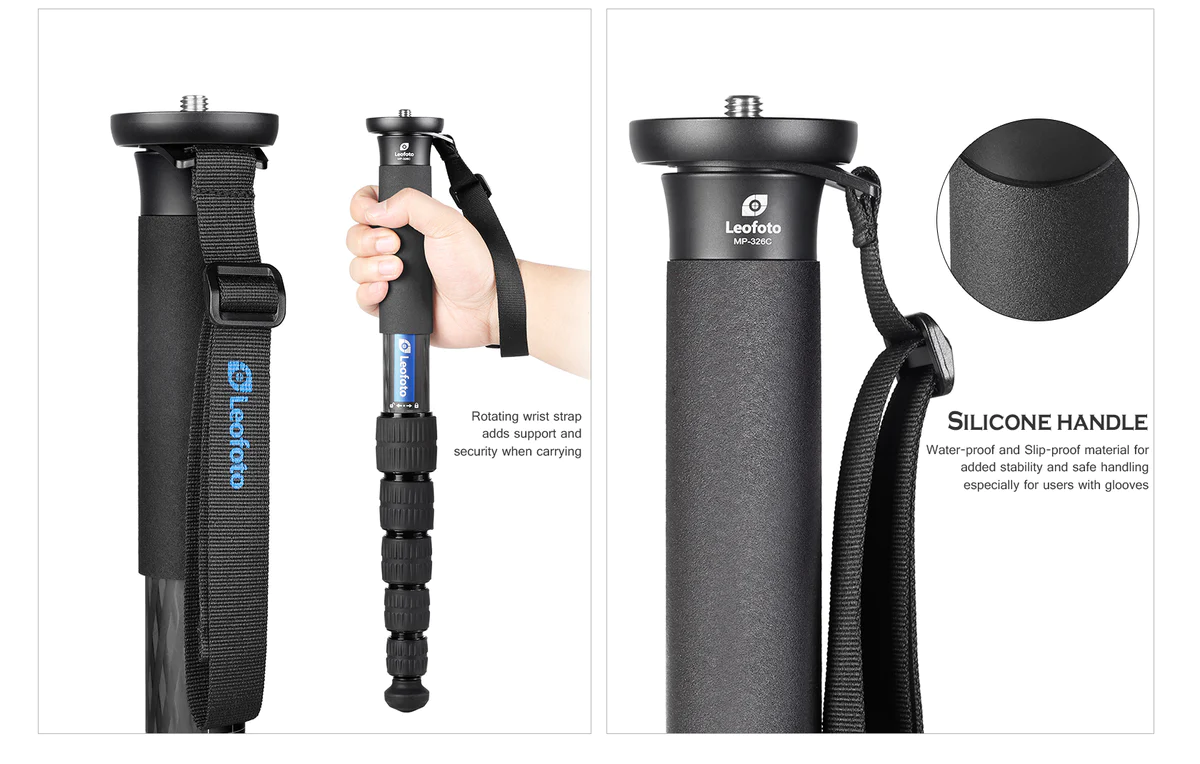 Leofoto MP-366C 6-Section Carbon Fiber Monopod - Image 9