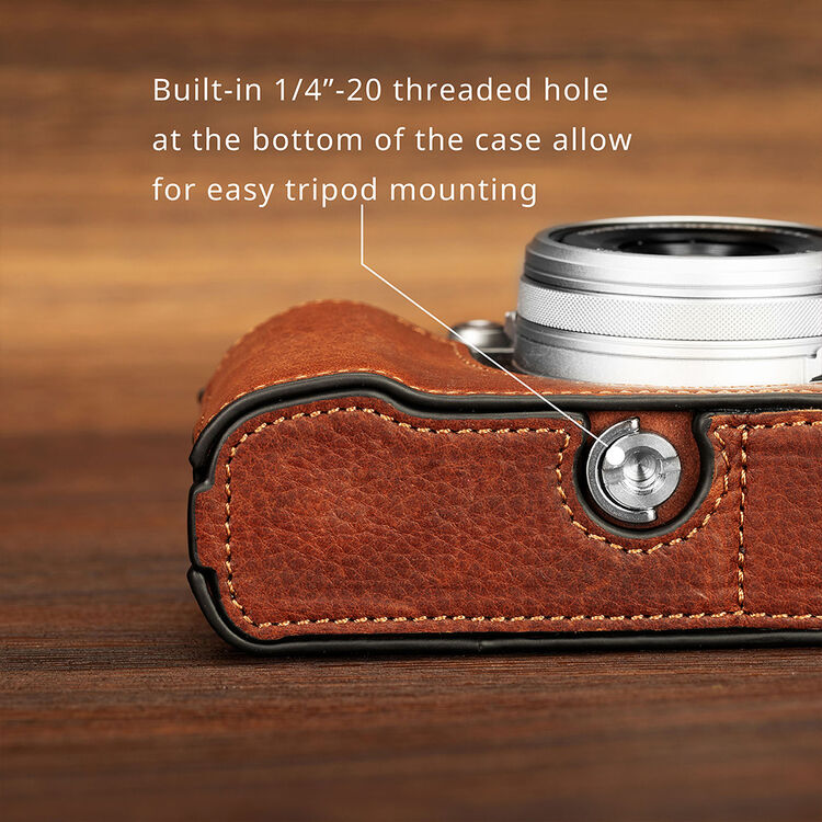 SmallRig Leather Half Case for FUJIFILM X100VI (Brown) - Image 7