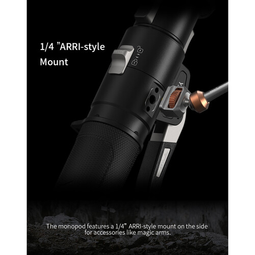 YC Onion Pineta Pro Carbon Fiber Monopod with FH60S Fluid Head - Image 10