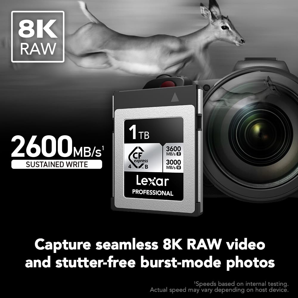 Lexar 1TB Professional CFexpress Type B Silver 4.0 Memory Card - Image 4