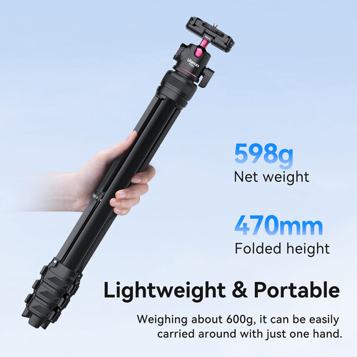 ULANZI Select TT51 Portable Tripod Stand with 360° Rotable Ball Head - Image 4
