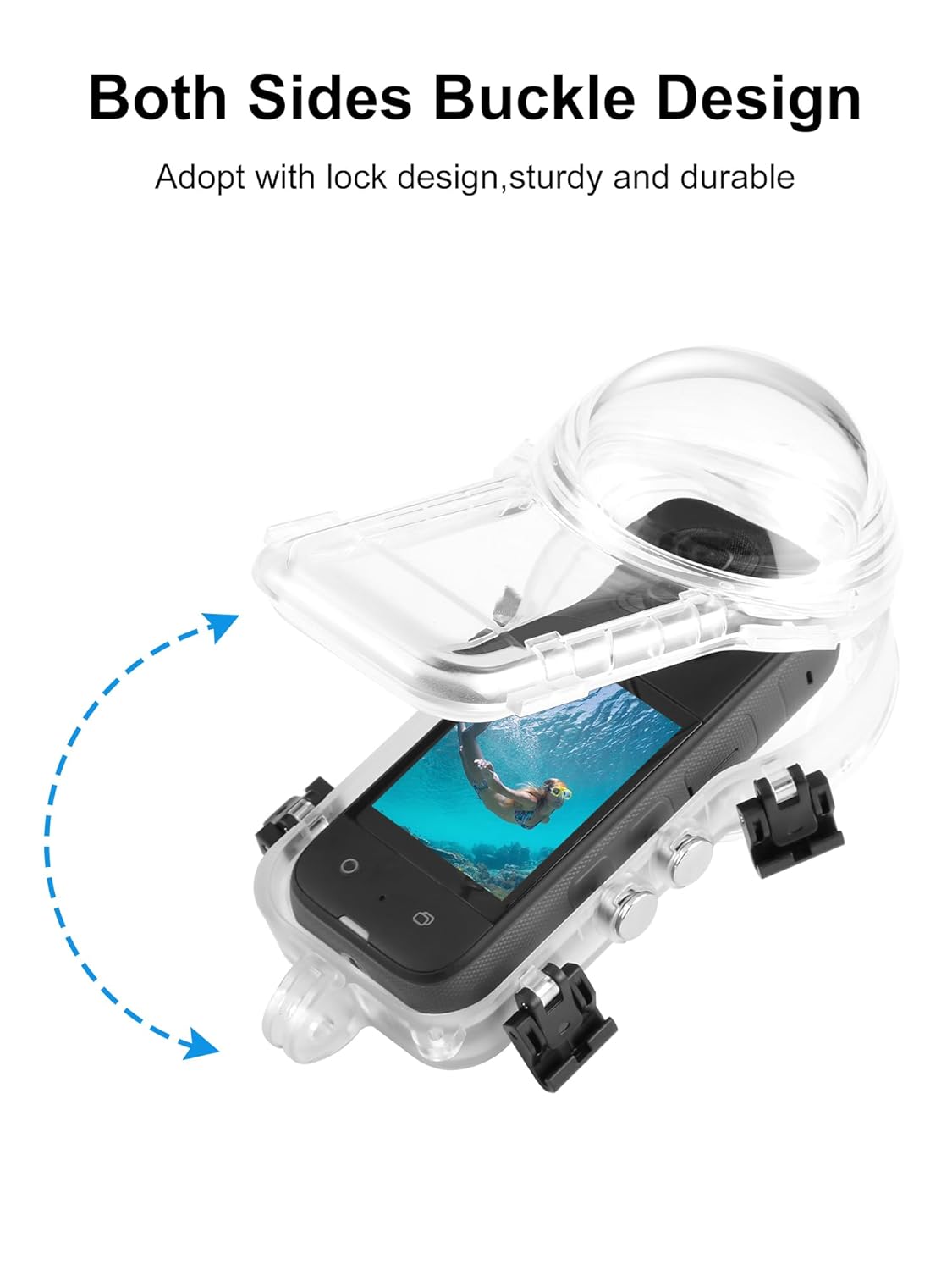PULUZ Invisible Dive Housing Case for insta360 X3, 50m/164ft Waterproof Case - Image 3