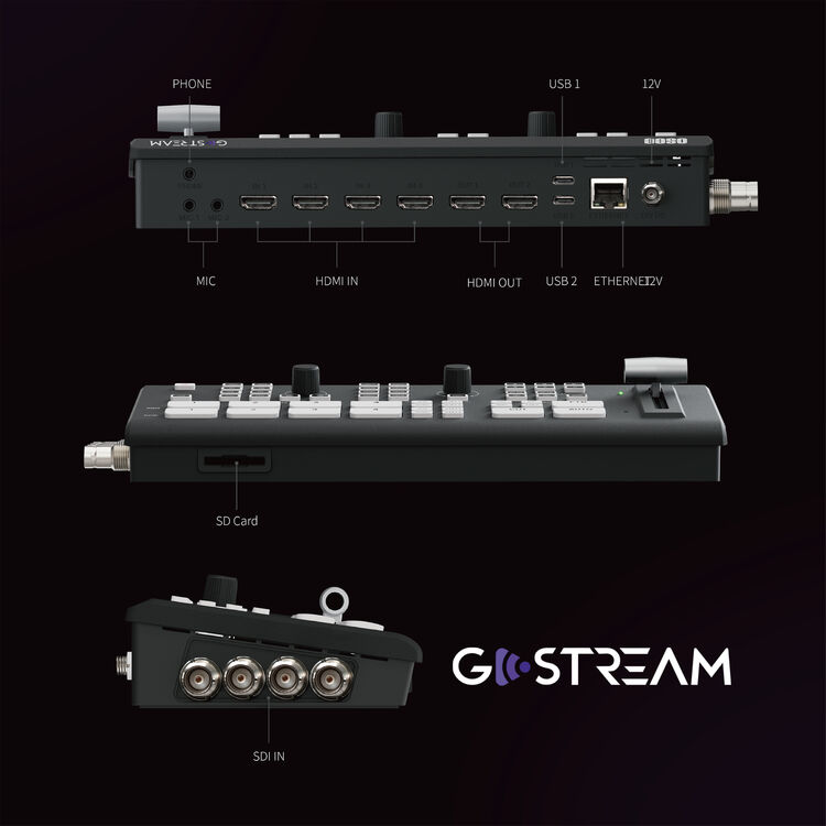 OSEE GoStream Duet SDI/HDMI/NDI|HX Live Stream Video Mixer/Switcher/Recorder - Image 6