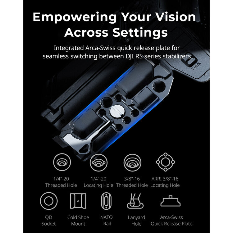 SmallRig Camera Cage for Panasonic LUMIX S1R II, S5 II, S5 IIX & G9 II - Image 8