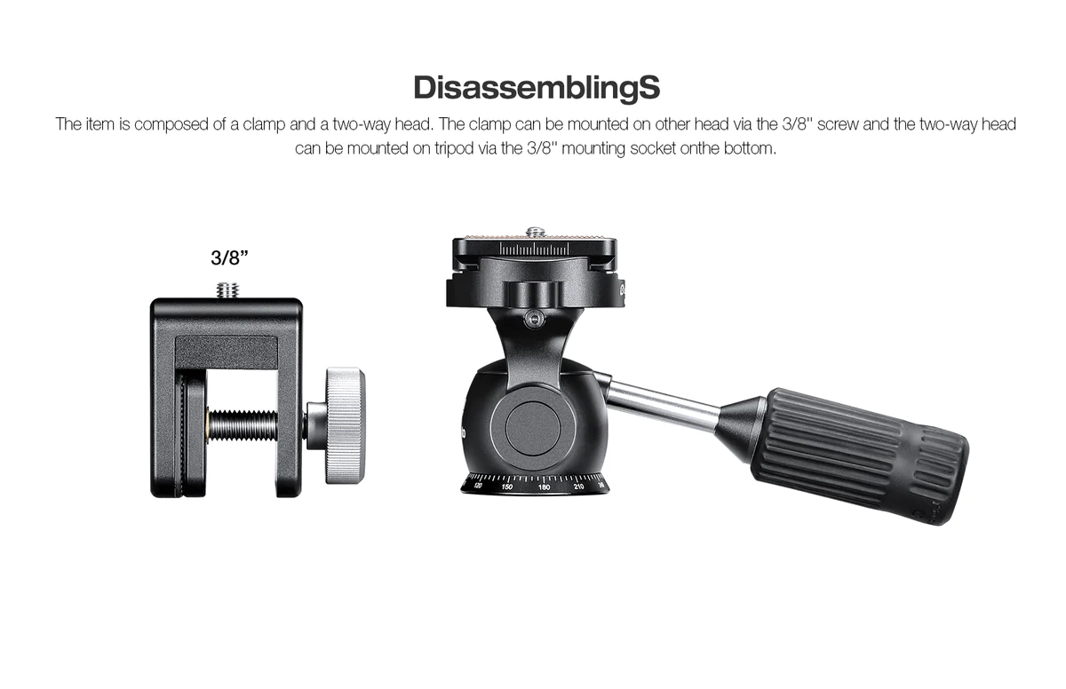 Leofoto WN-01+SW-01 Car Window Clamp Kit/Window Mounting Head - Image 5