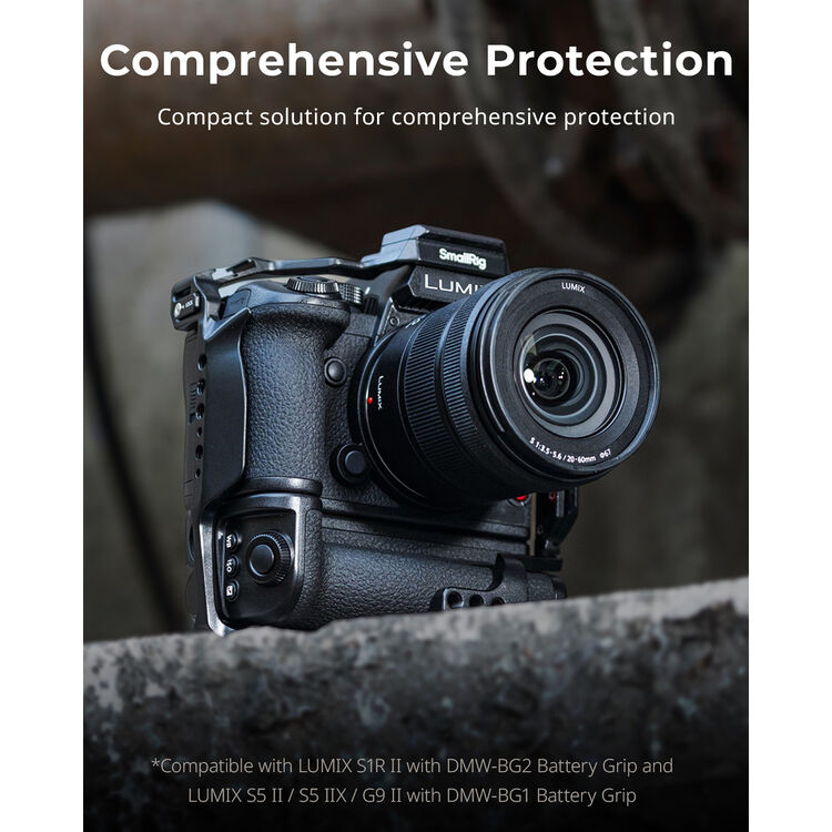 SmallRig Camera Cage for Panasonic LUMIX S1R II, S5 II, S5 IIX & G9 II - Image 10