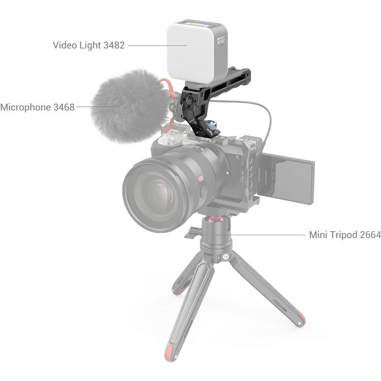 SmallRig Top Handle with ARRI-Style Anti-Twist Mount (Lite) - Image 6