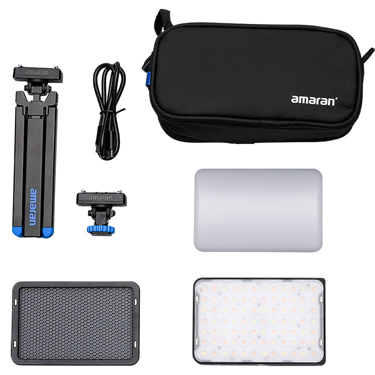 amaran Ace 25x Bi-Color LED Light Panel All-in-One Creator Kit (Charcoal) - Image 1