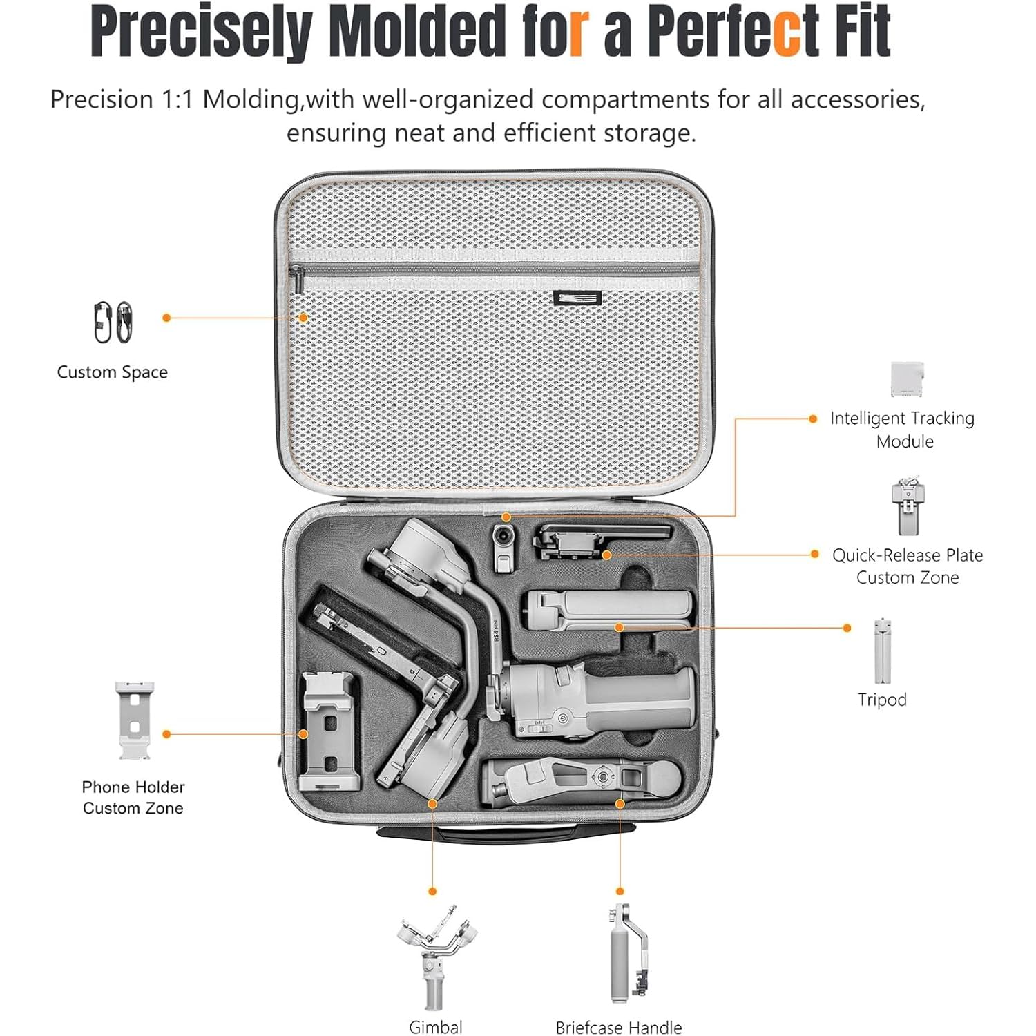 STARTRC Ronin Stabilizer Carrying Bag for DJI RS 4 Mini Combo - Image 3