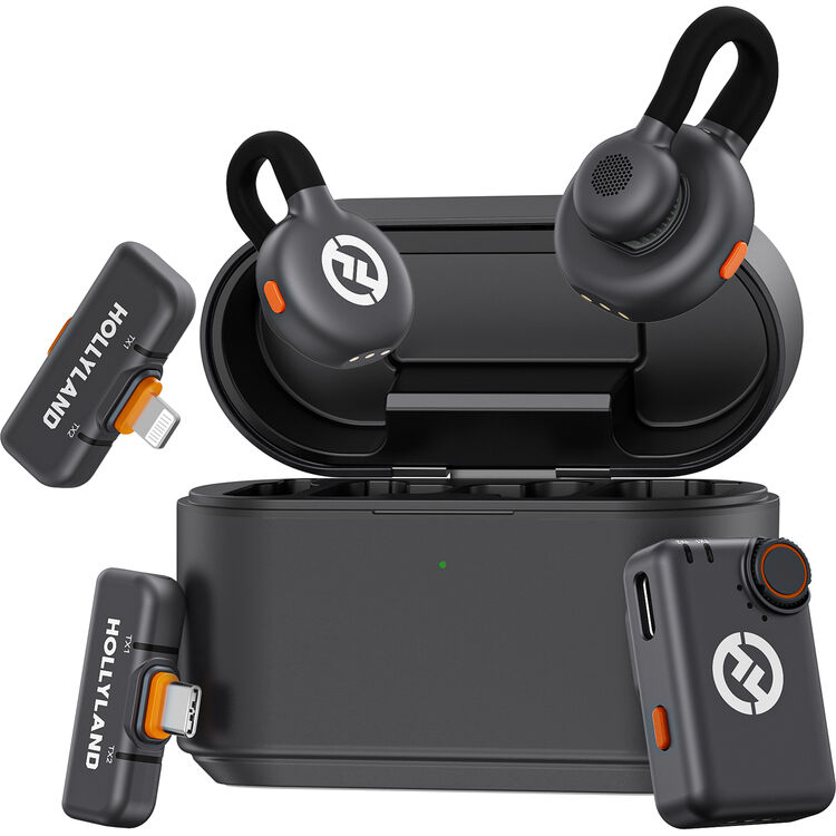 Hollyland Lark M2S Ultimate Combo Wireless Lavalier Mic for iPhone/Camera/Android/PC, 7g Titanium Clip Mic with 3-Lv Noise Cancel, 300m Range for YouTube Podcast Vlog(Camera RX+USB-C RX+Lightning RX) Hollyland Lark M2S Ultimate Combo Wireless Lavalier Mic for iPhone/Camera/Android/PC, 7g Titanium Clip Mic with 3-Lv Noise Cancel, 300m Range for YouTube Podcast Vlog(Camera RX+USB-C RX+Lightning RX) - Image 1