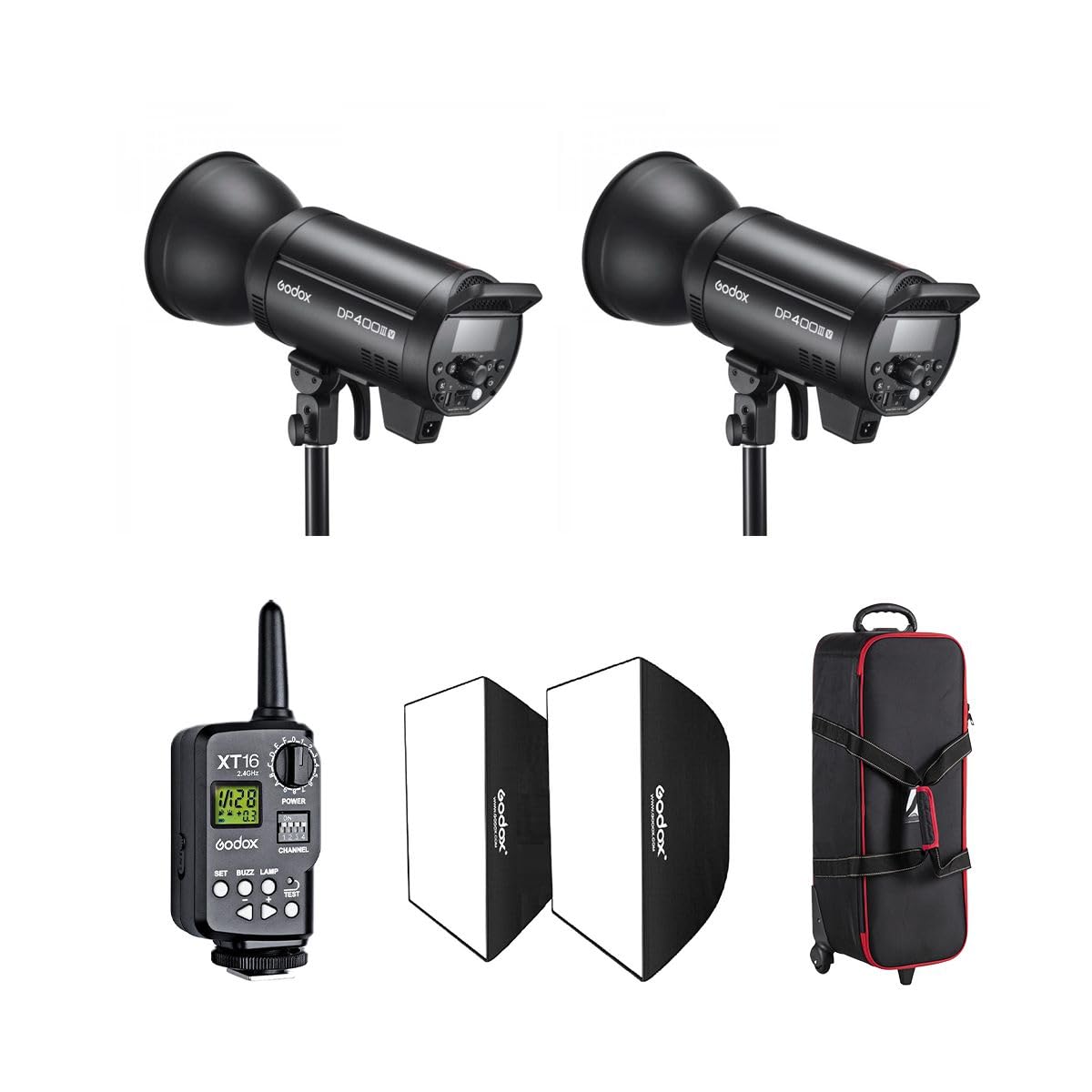 Godox DP400IIIV 400Ws GN87 Studio Flash Kit - Image 1