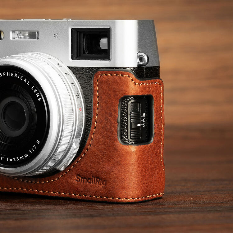 SmallRig Leather Half Case for FUJIFILM X100VI (Brown) - Image 9