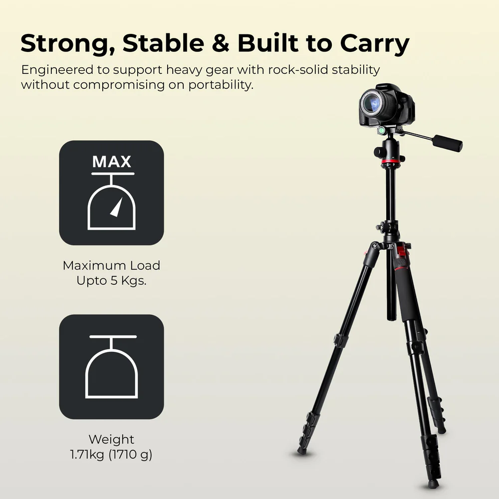 Digitek (DTR 530 BH) Multi-Angle DV Tripod cum Monopod with Ball Head - Image 6