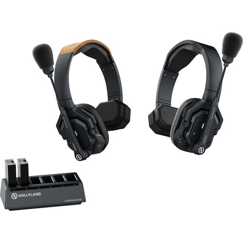 Hollyland Solidcom SE Global 2S 2-Person Full-Duplex Single-Ear Noise-Canceling Headset Intercom System 2.4 GHz - Image 1