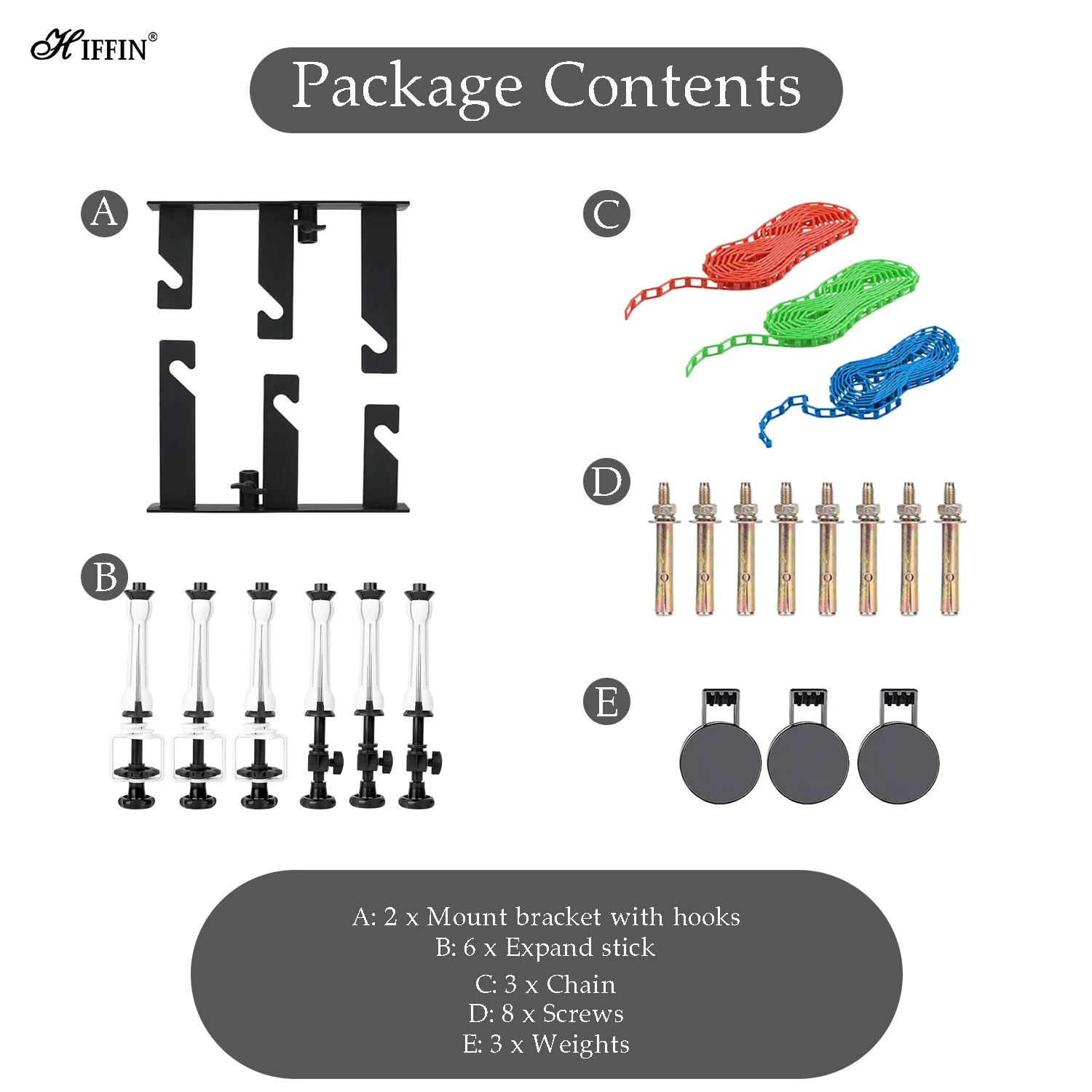 3-Roller Photography Backdrop System - Manual Wall/Ceiling Mount For Studio Backgrounds