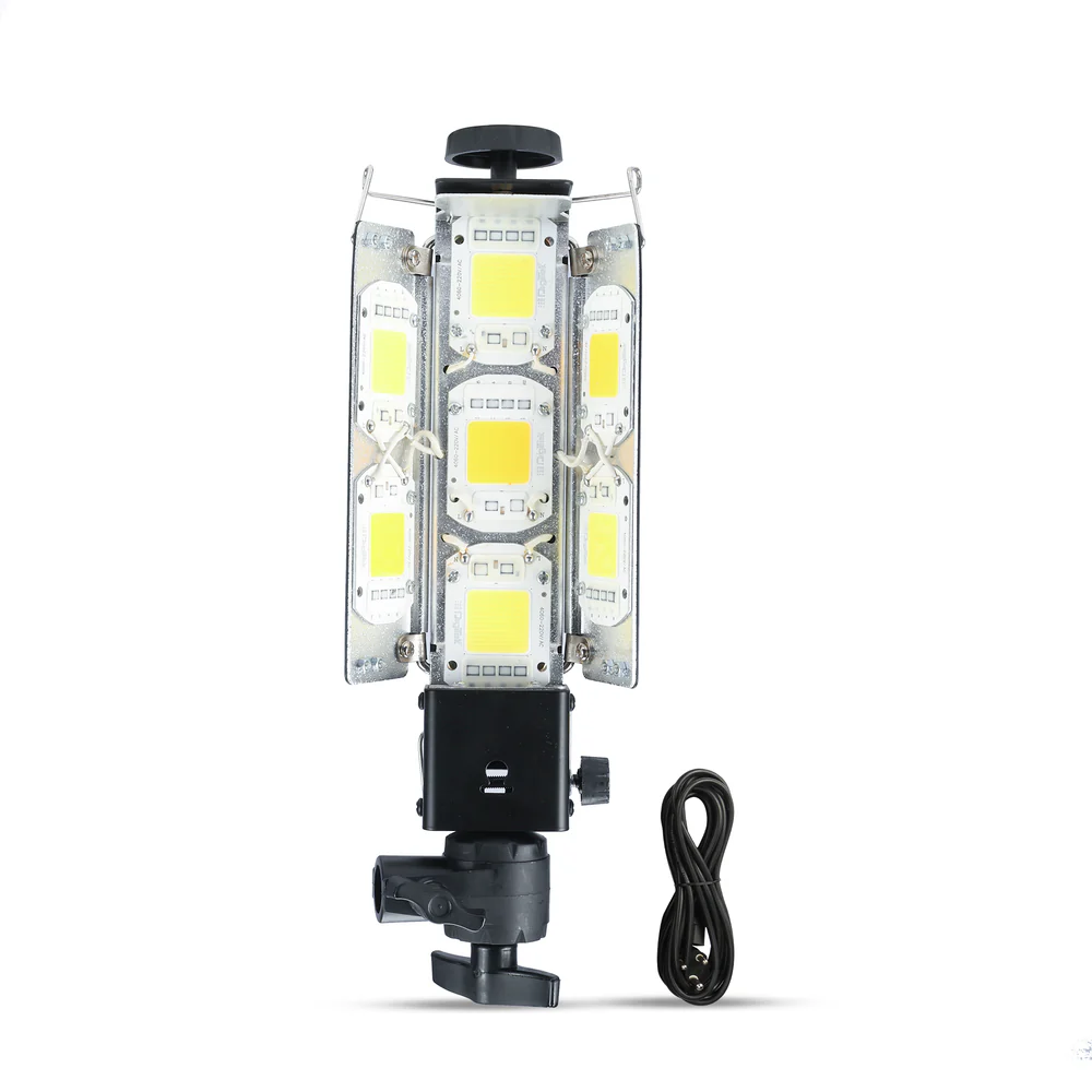 Digitek (DPL 700) Porta Light with 7 COB LED Warm White Light for Low Power Consumption for Camera Lighting in Photography & Video Shoot - Image 1