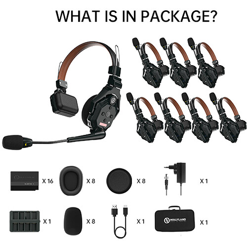 Hollyland Solidcom C1 Pro-8S Full-Duplex ENC Wireless Intercom System with 8 Headsets (1.9 GHz) - Image 13