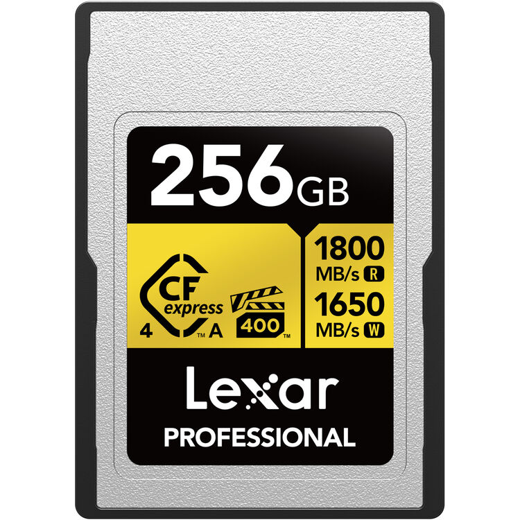 Lexar 256GB Professional GOLD CFexpress 4.0 Type A Memory Card Lexar 256GB Professional GOLD CFexpress 4.0 Type A Memory Card - Image 1
