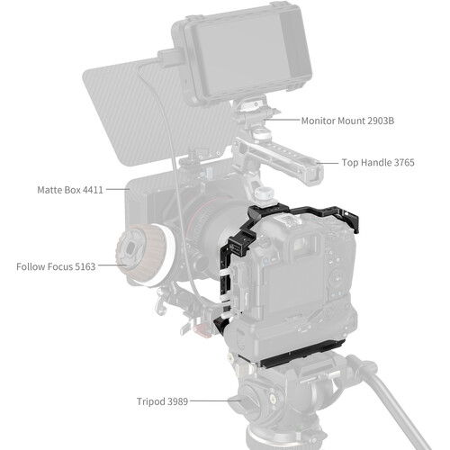 SmallRig Cage for Canon EOS R5 Mark II / R6 Mark III with Battery Grip BG-R20 5623 - Image 5