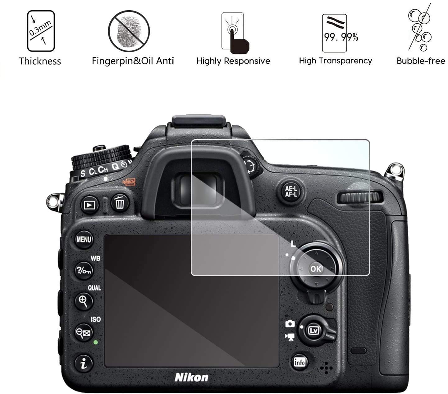 Scratchgard Super Glass Screen Protector For Fujifilm X-E5 - Image 2