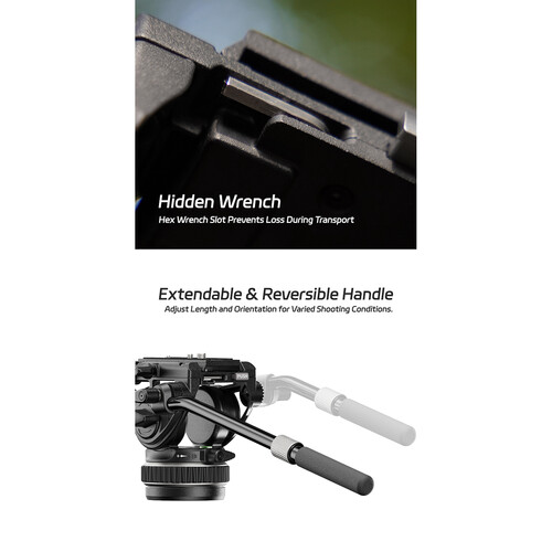 YC Onion Pineta Peak Tripod with Rubber Feet & FH75S Head - Image 9