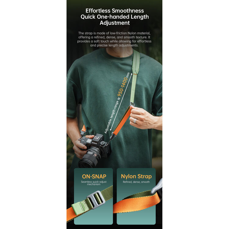 Falcam Maglink Magnetic Quick-Release Shoulder Strap Classic V2 (Snow Rock Gray, 31-55") - Image 15