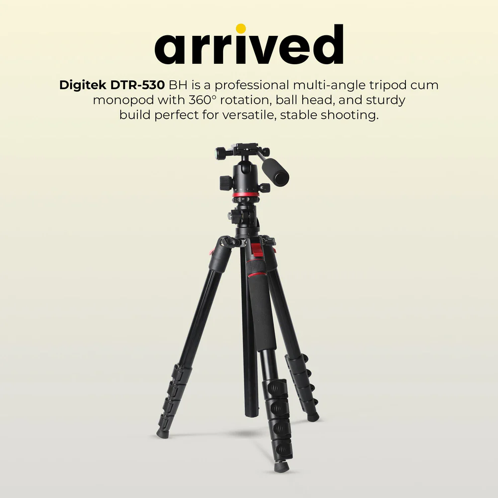 Digitek (DTR 530 BH) Multi-Angle DV Tripod cum Monopod with Ball Head - Image 2