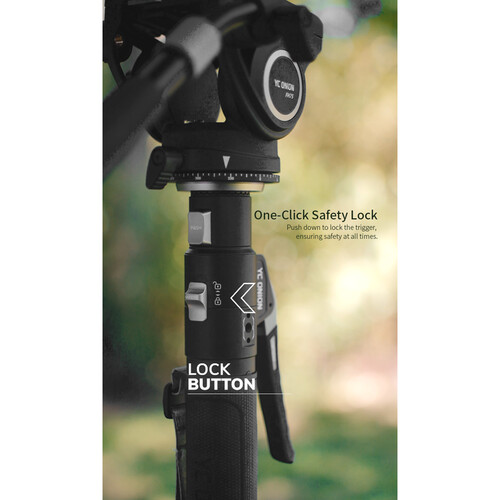 YC Onion Pineta Pro Carbon Fiber Monopod with FH60S Fluid Head - Image 9