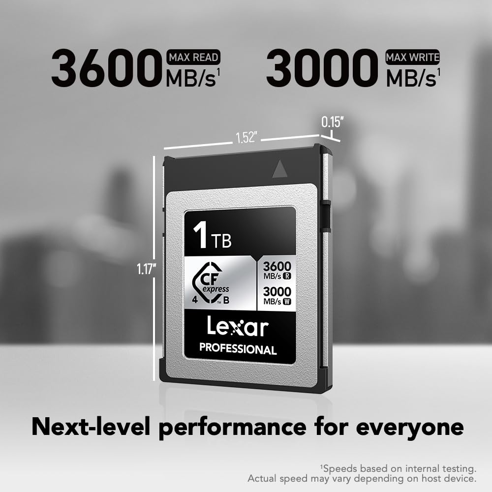 Lexar 1TB Professional CFexpress Type B Silver 4.0 Memory Card - Image 3