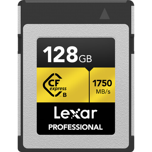 Lexar 128GB Professional CFexpress Type B Card GOLD Series Lexar 128GB Professional CFexpress Type B Card GOLD Series - Image 1