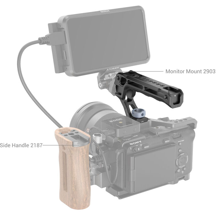 SmallRig Top Handle with ARRI-Style Anti-Twist Mount (Lite) - Image 5