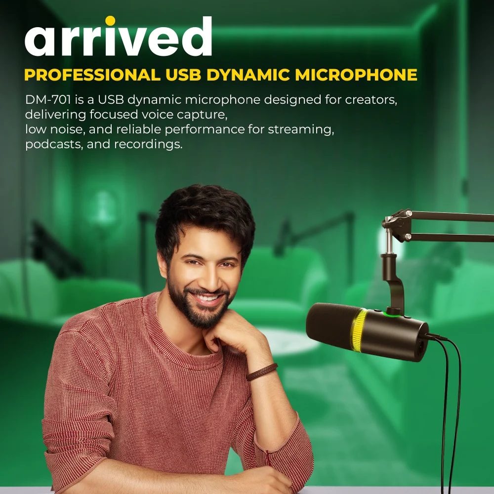 Digitek (DM 701) RGB USB Professional Dynamic Podcast Microphone - Image 2